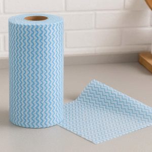 Disposable Style Non Woven Cleaning Rags on a Roll Reusable Washable Multi Purpose Wiping Cloths for Kitchen and Workshop