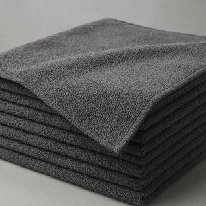 Grey Industrial Grade Microfiber Towels for Professional Car Cleaning and Household Maintenance Large Absorbent Rags for Multi Surface Use